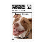 I'm a lover, not a fighter stamps