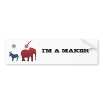 "I'm A Maker" Bumper Sticker - Choice