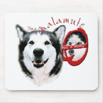 I'm a Malamute, I'm not a Husky Mousepads