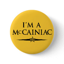 I'm a McCainiac Button