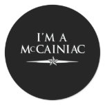 I'M A MCCAINIAC STICKER