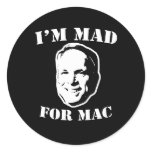 I'M A MCCAINIAC T-SHIRT STICKERS
