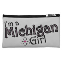 I'm a Michigan Girl, Flower, Gray Bagettes Bag bagettes bags