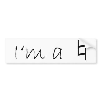 I'm a Natural bumpersticker
