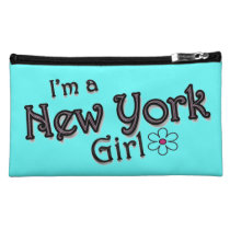 I'm a New York Girl, Flower, Blue Bagettes Bag bagettes bags