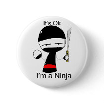 I'm A Ninja (button) by sharplce I'm A Ninja (button)