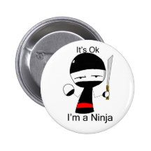 I'm A Ninja (button)