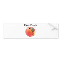 I'm a Peach Bumper Stickers