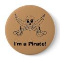 I'm a Pirate! buttons by bonnievoyage I'm a Pirate! buttons