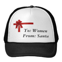 I'm a present from santa trucker hats