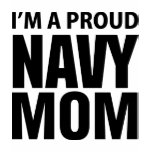 I'M A PROUD NAVY MOM TEES