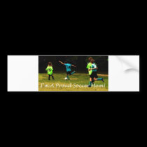 I'm a proud soccer mom! bumper stickers by ArtByLindaLou I'm a proud soccer mom! bumper stickers