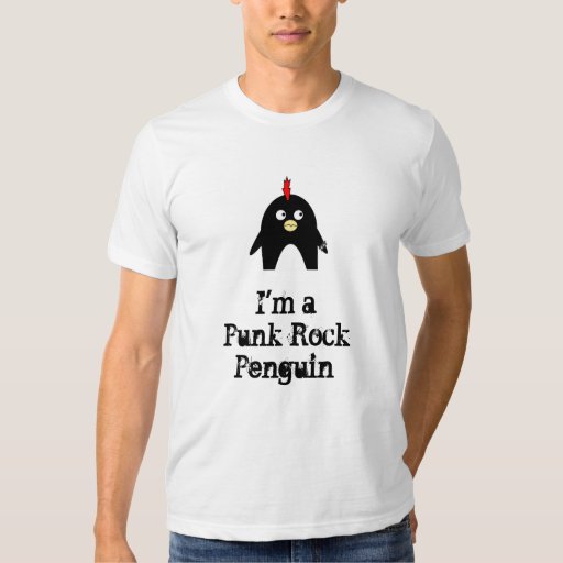 Im A Punk Rock Penguin T Shirt Zazzle