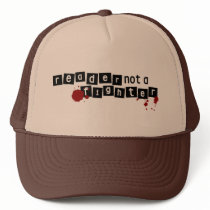 I'm A Reader, Not A Fighter Hat by HesedBooks I'm A Reader, Not A Fighter Hat
