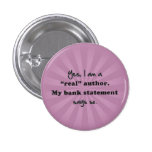 I'm a "real" author. pinback buttons