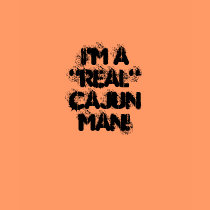 I'm a"Real"CAJUN Man! Fitted man's long sleeve t-shirts