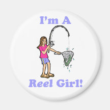 I'm A Reel Girl Magnet