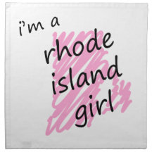 I'm a Rhode Island Girl Printed Napkin
