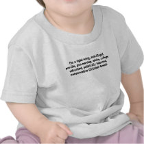 I'm a right wing, conservative chrisitan female t-shirts