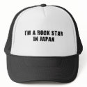 I'm A Rock Star in Japan hats