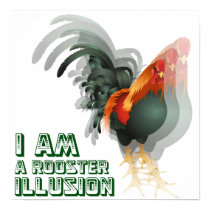 I'm A Rooster Illusion Poster posters by djskagnetti I'm A Rooster Illusion Poster posters