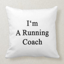 I'm A Running Coach Throw Pillow