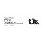 I'm a sex machine business card template