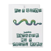 I'm a Snake invitations