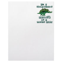 I'm a Stegosaurus Letterhead Design