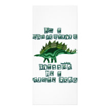 I'm a Stegosaurus Rack Card Design