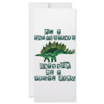 I'm a Stegosaurus Rack Card Design