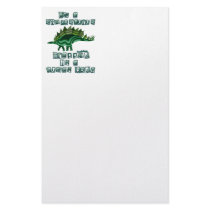 I'm a Stegosaurus Custom Stationery