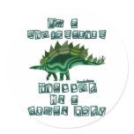 I'm a Stegosaurus Round Sticker