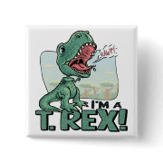 I'm a T. Rex Dinosaur Gift Ideas button