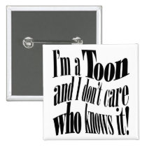 I'M A TOON! button buttons