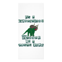 I'm a Triceratops Rack Card Template