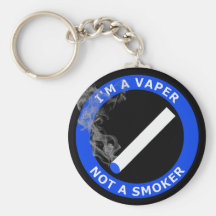 I'M A VAPER, NOT A SMOKER KEYCHAINS