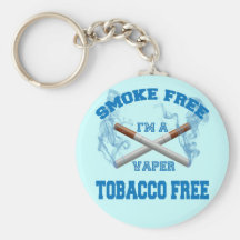 I'M A VAPER SMOKE FREE TOBACCO FREE KEY CHAIN