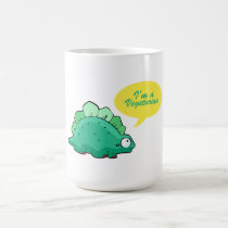 "I'm A Vegetarian" Dinosaur Mug mugs