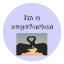 Im a vegetarian sticker by farmerintexas121 Im a vegetarian sticker