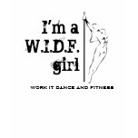I'M A WIDF GIRL Back Logo t-shirts