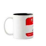 I'M A ZAZZLEaholic (HELLO MY NAME IS) Mugs