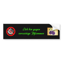 i'm against premature plums bumper stickers by redlink i'm against premature plums bumper stickers
