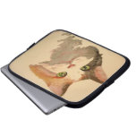 I'm All Ears: Calico Cat Portrait Laptop Computer Sleeve