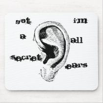 , i'm, ALL, ears mousepads