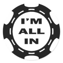 I'M ALL IN POKER CHIP STICKER