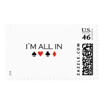 I'm all in T-shirt Postage Stamps