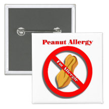I'm Allergic Peanut Allergy Pin Button