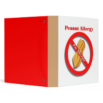 I'm Allergic Peanut Allergy School Binder
