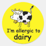 I'm allergic to dairy cow sticker